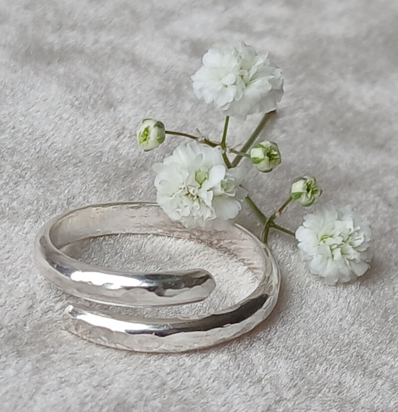 COMING SOON! Sterling Silver Hammered Thumb Ring