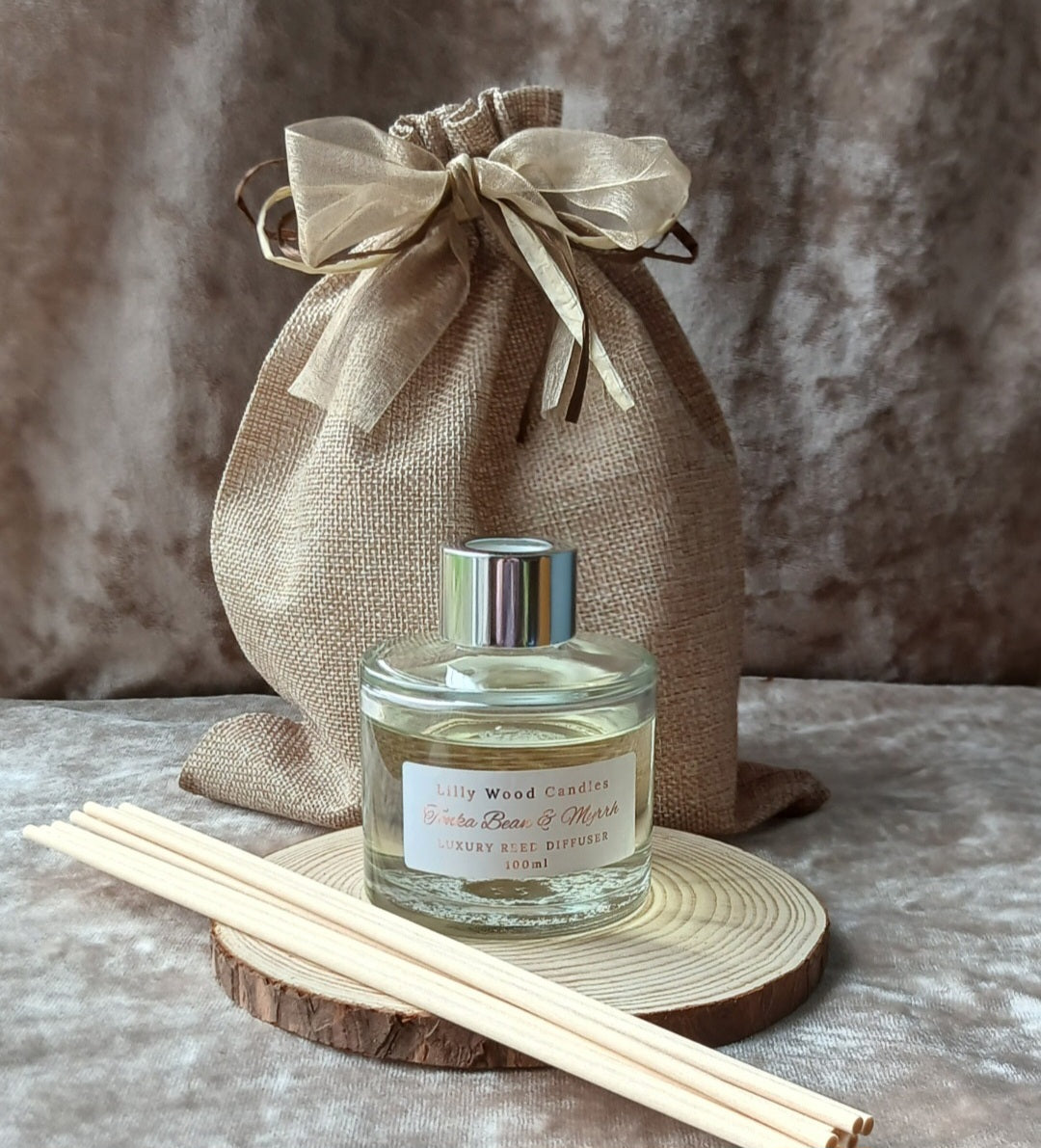 Tonka Bean & Myrrh - Traditional Reed Diffuser