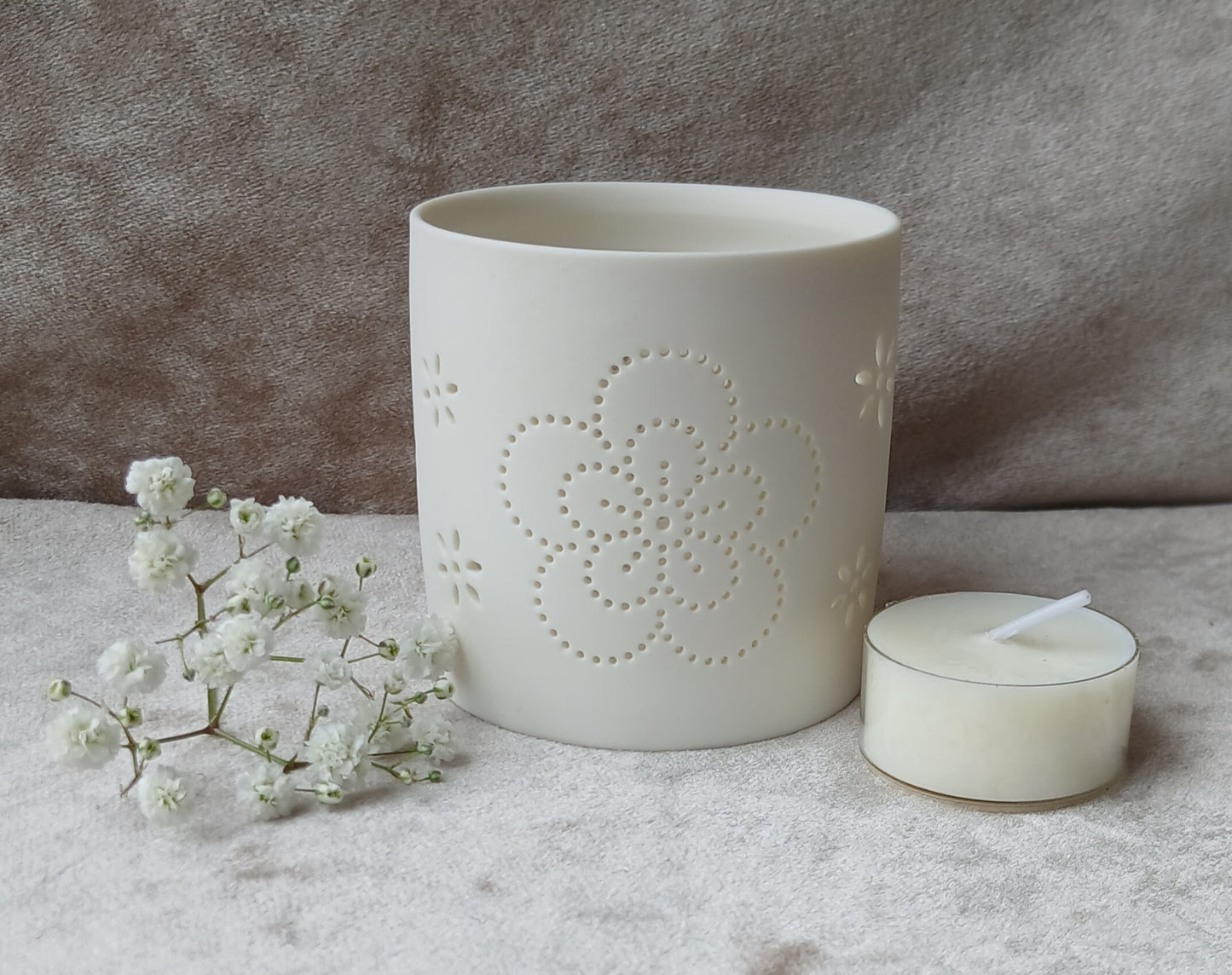 Flower Cut Out Tealight Holder