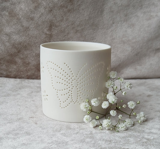 Ceramic Butterfly Tealight Holder