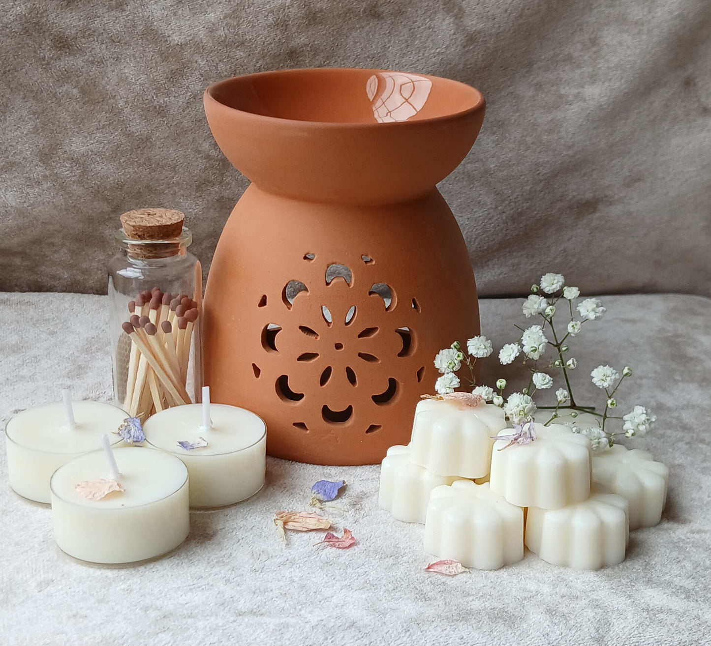 Free Delivery! Terracotta Wax Melt Burner - Gift Box
