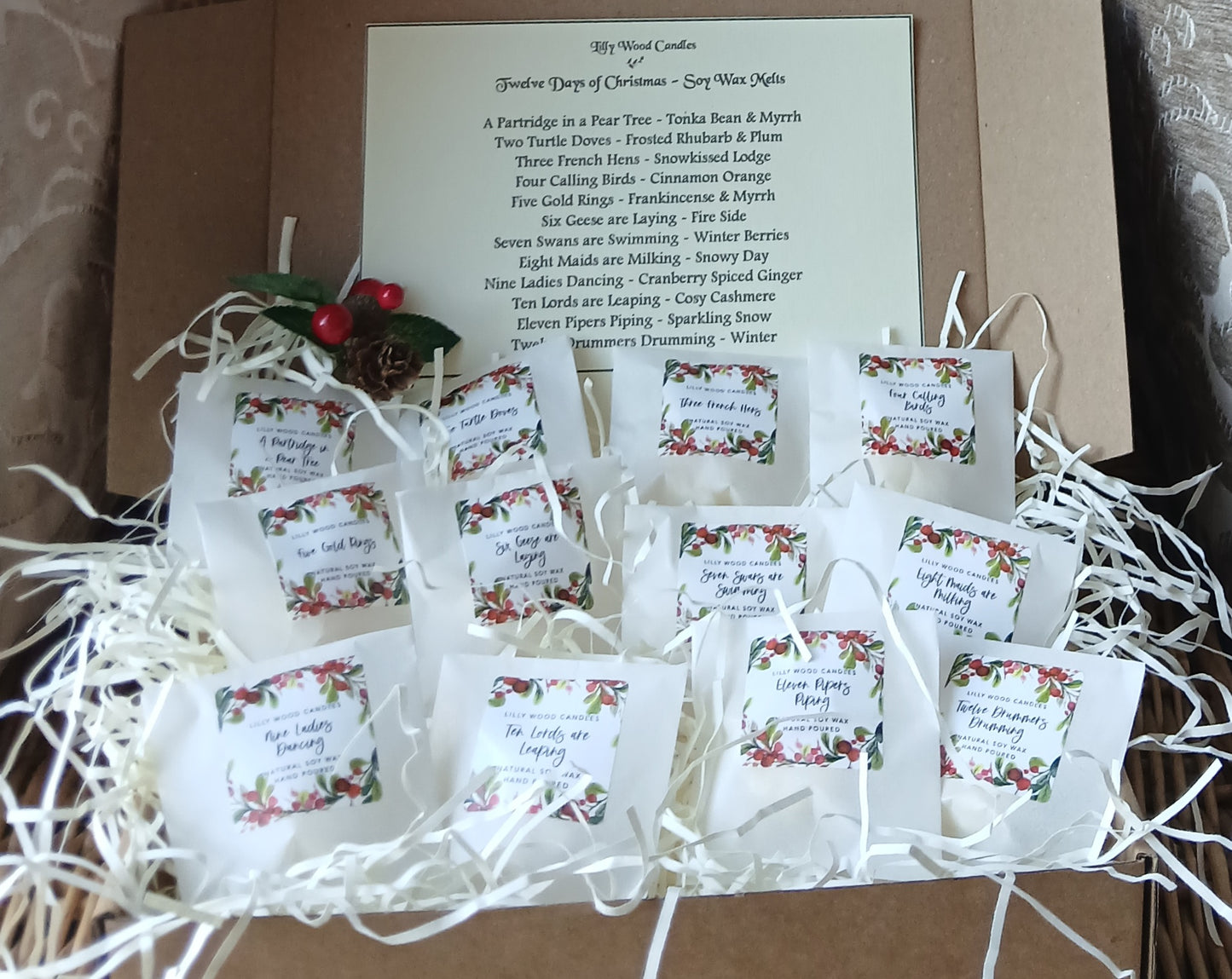 12 Days of Christmas - Luxury Soy Wax Melts Gift Box