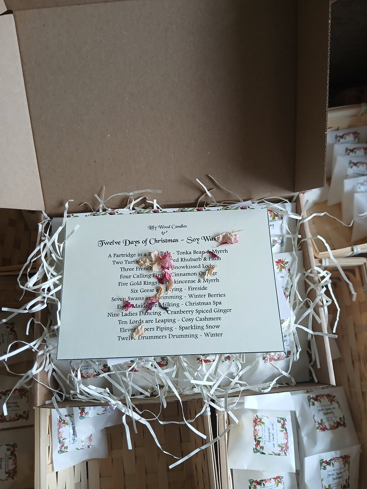 Order Now for Christmas - 12 Days of Christmas - Soy Wax Melts