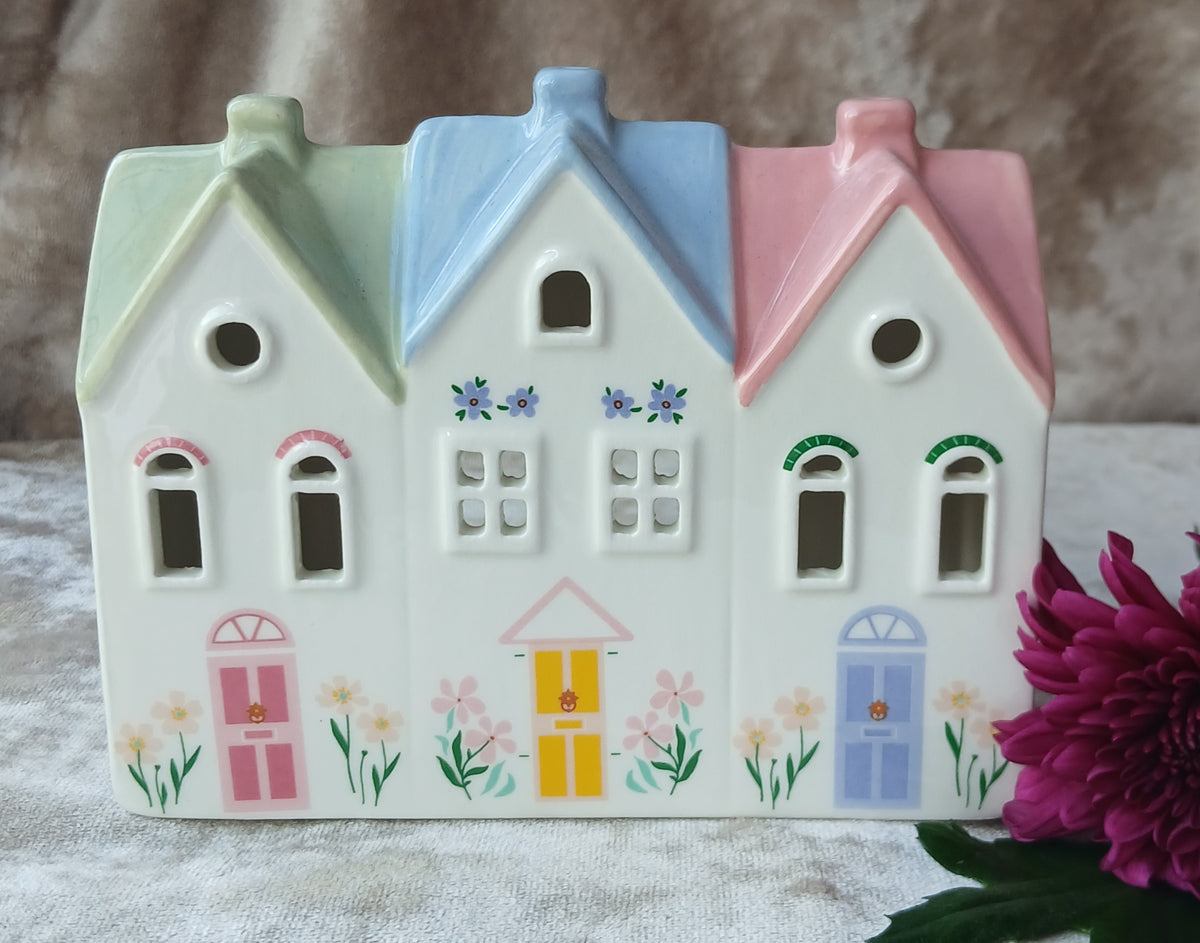 Pretty Pastel Tealight House