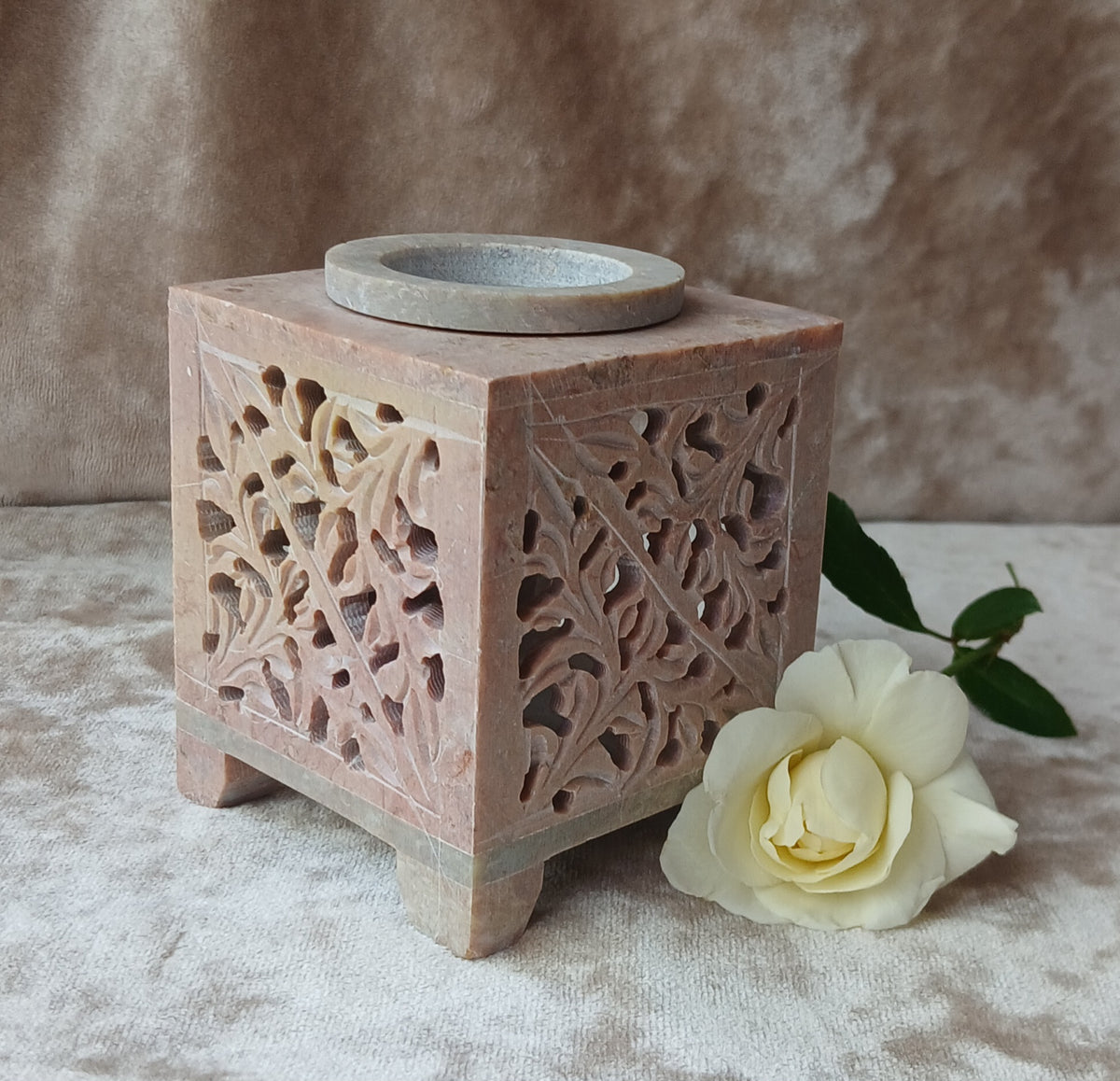 Moroccan Arch Soapstone Wax Melt Burner