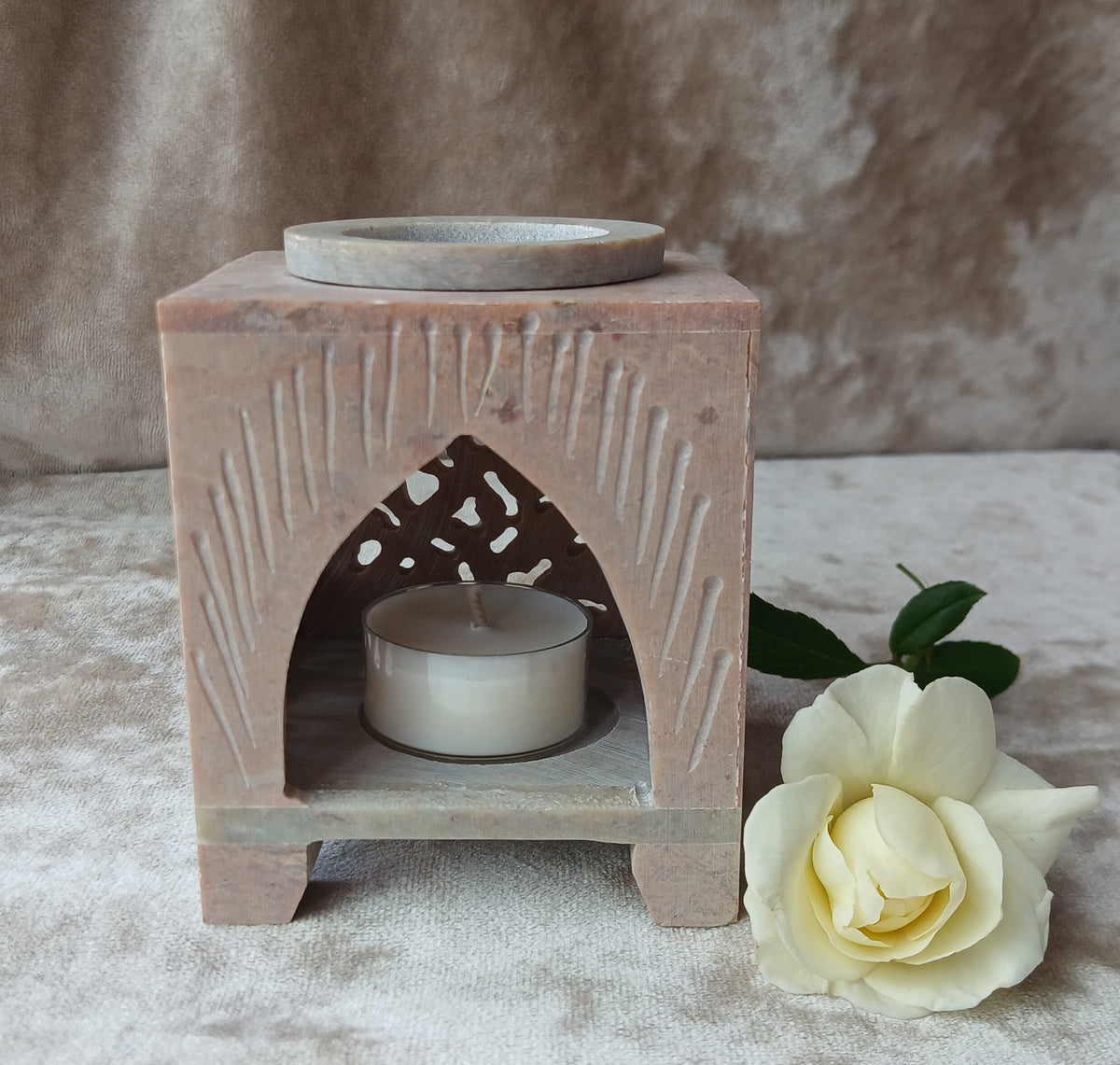 Moroccan Arch Soapstone Wax Melt Burner