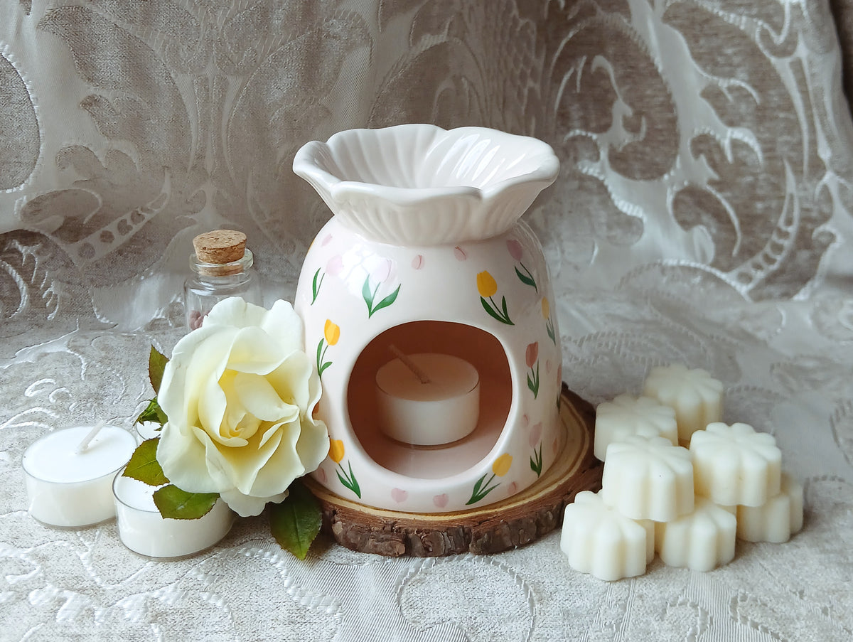 Pink with Pastel Flowers Wax Melt - Gift Box