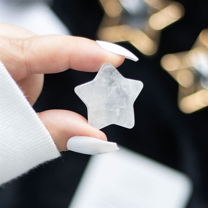 Clear Quartz Crystal Star in a Bag