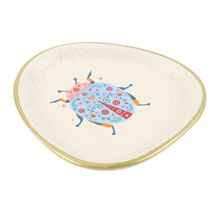 Floral Ladybird Trinket Dish