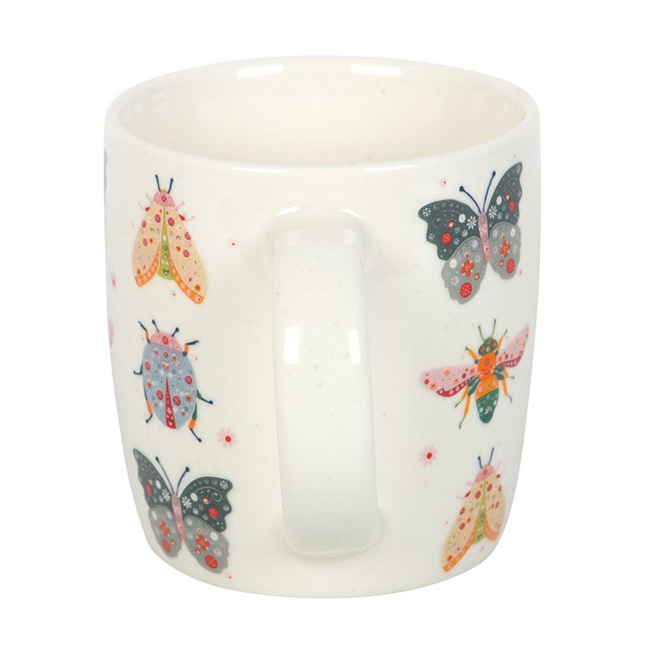 Floral Bug Print Mug