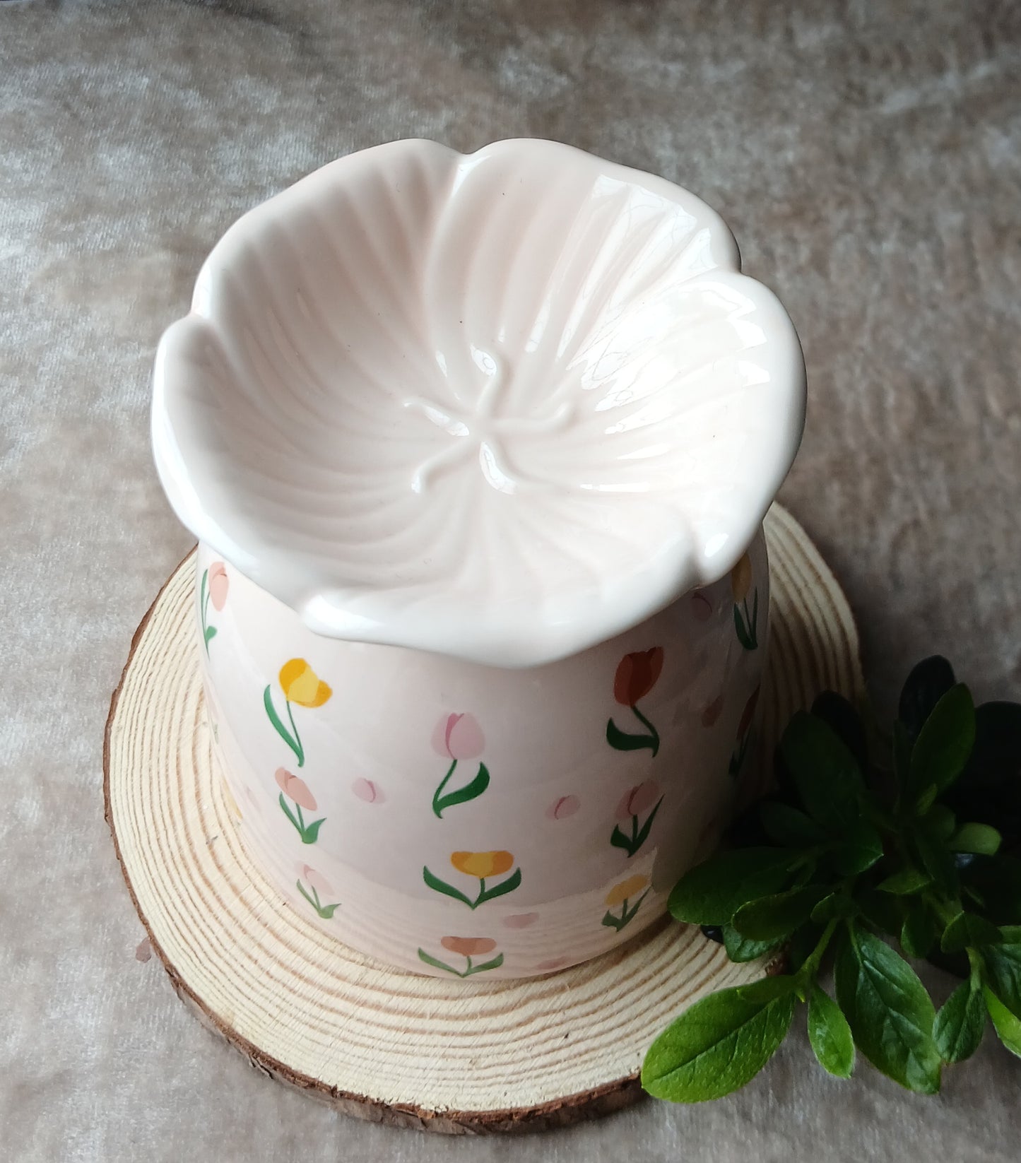 Pink with Pastel Flowers Wax Melt - Gift Box