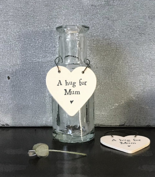Free Delivery! Little Heart Tag - A hug for Mum