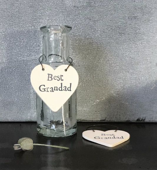 Free Delivery! Little Heart Tag - Best Grandad