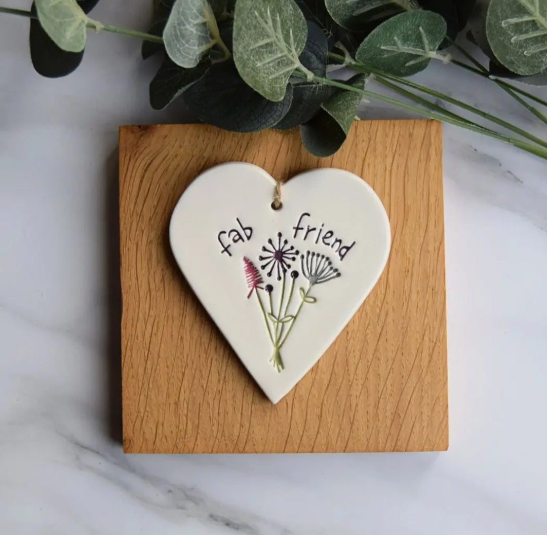 Fab Friend - Ceramic Handmade Heart