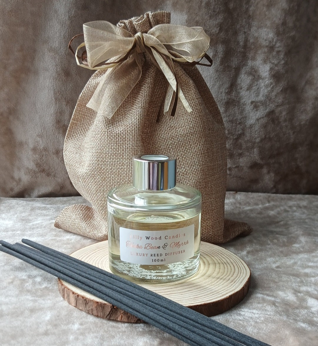 Tonka Bean & Myrrh - Traditional Reed Diffuser