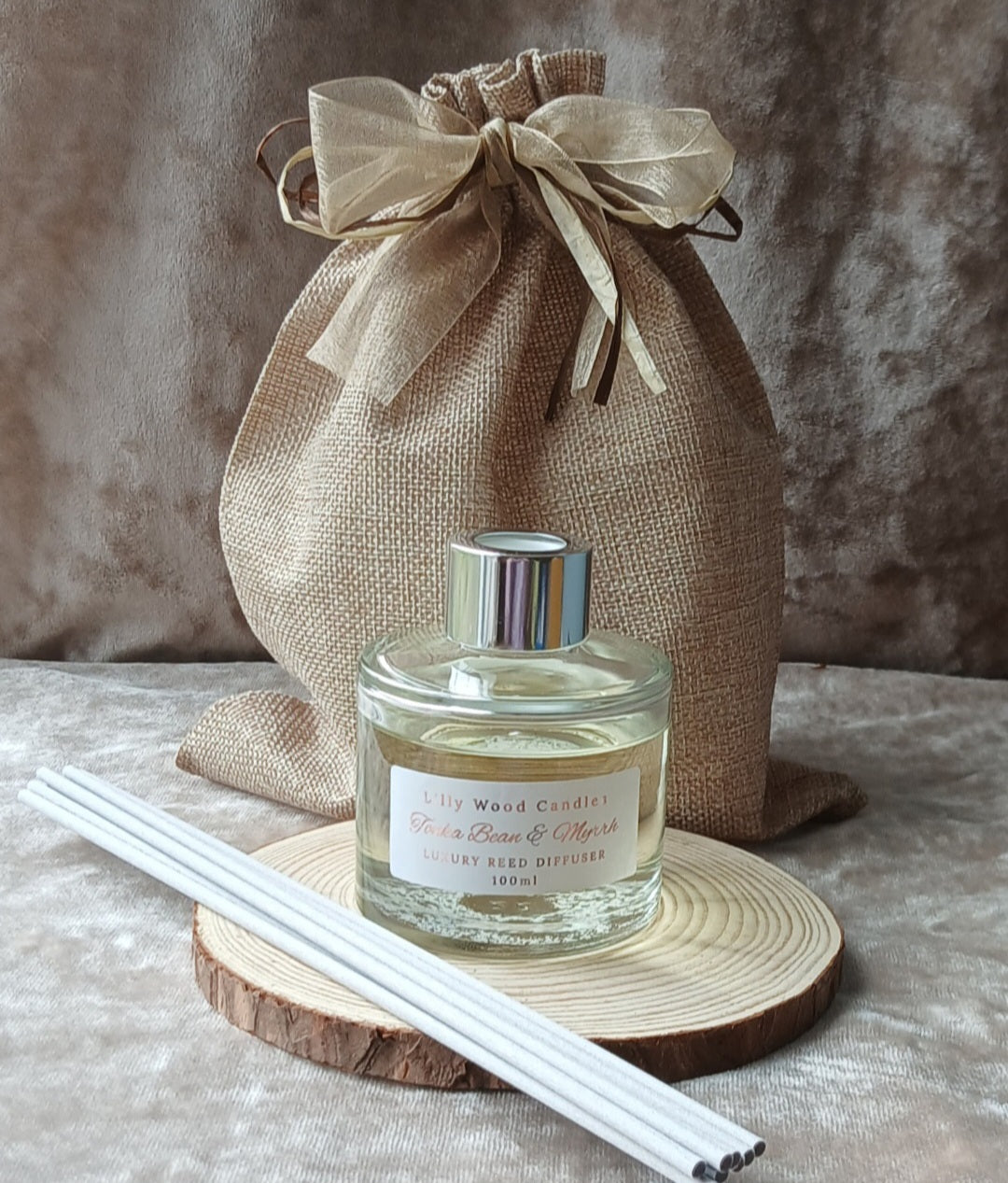 Tonka Bean & Myrrh - Traditional Reed Diffuser