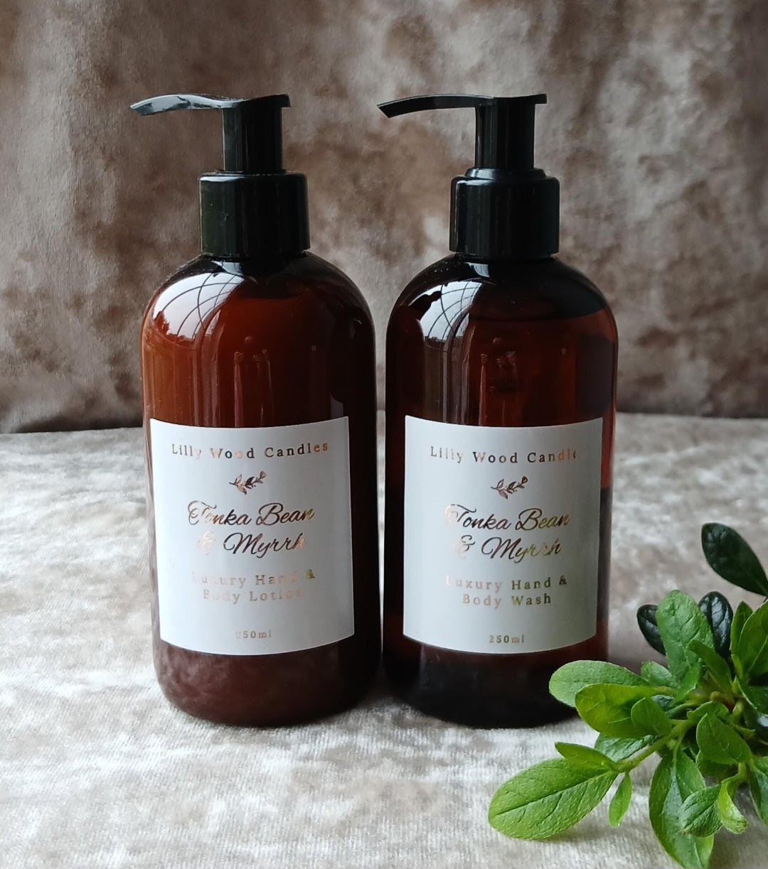 Tonka Bean & Myrrh Luxury Hand & Body Lotion And Hand & Body Wash - Gift Set