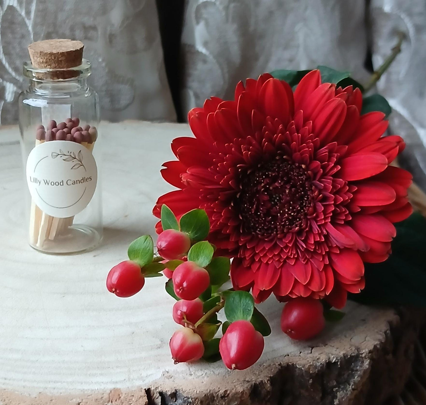 Ceramic Dotted Heart Tealight Holder Gift Set
